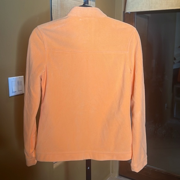Lilly Pulitzer Fleece Orange Full Zip Up Fleece Jacket Size XS - Picture 8 of 8